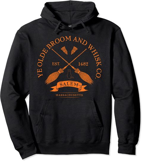 Discover Ye Olde Broom Co Salem Mass. Est. 1682 Halloween Hoodie