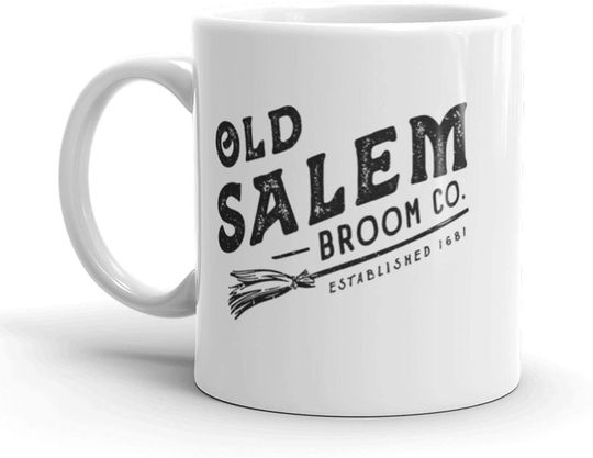 Discover Salem Broom Company Funny Halloween Witch Mug