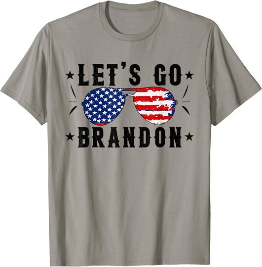 Discover Lets Go Brandon - Let's Go Brandon Anti Liberal US Flag T-Shirt
