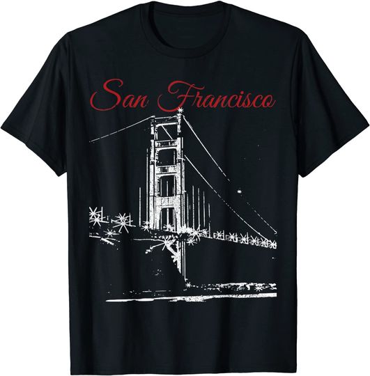 Discover San Francisco Golden Gate Bridge California Souvenir Gift T-Shirt