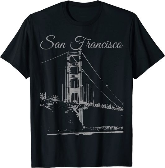 Discover San Francisco Golden Gate Bridge California Souvenir Gift T-Shirt