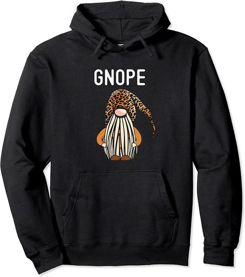 Discover Gnope Not Today Tomte Gnome Leopard Hat Pullover Hoodie