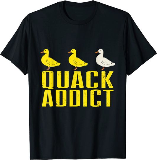 Discover Quack Addict Awesome Duck Design T-Shirt
