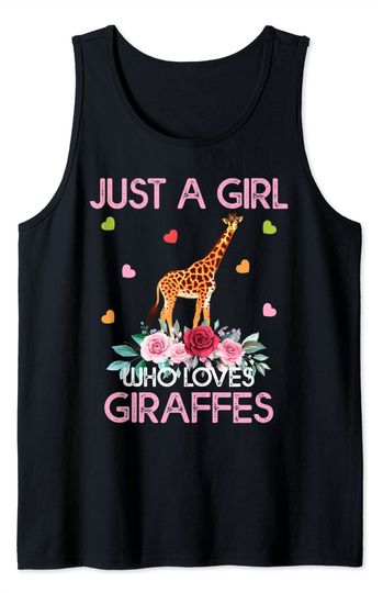 Discover Just A Girl Who Loves Giraffes Tank Top