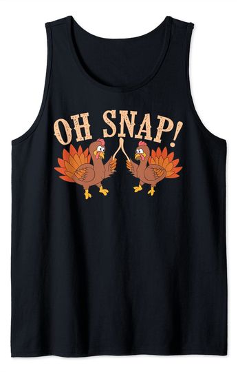 Discover Oh Snap! | Turkey With Wishbone Thanksgiving Gift Tank Top