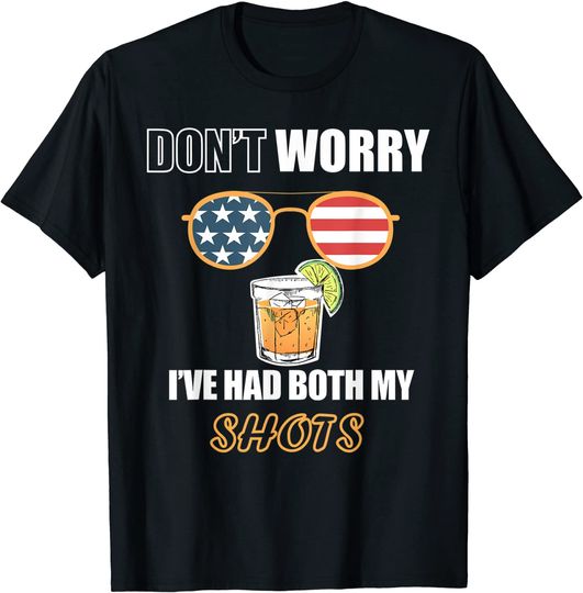 Discover Don't worry I've had both my shots Tequila Funny Vaccination T-Shirt