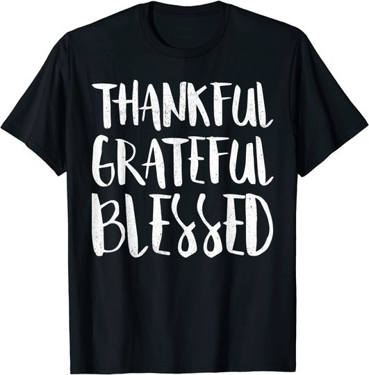 Discover Thankful Grateful Blessed T-Shirt Thanksgiving Day Gift T-Shirt