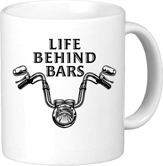 Discover Life Behind Bars Bartender Motorcycle Rider Mug