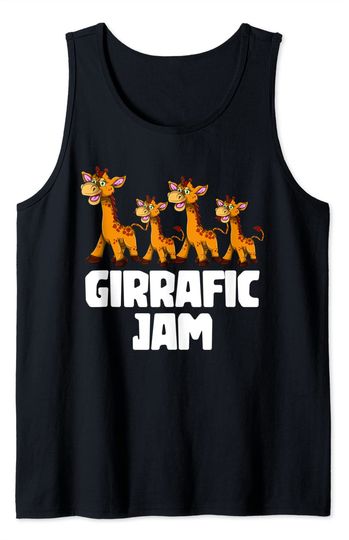 Discover Funny Animal Gift Giraffic Jam Africa Giraffe Tank Top