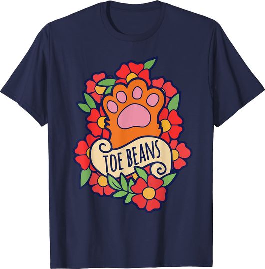 Discover Toe Beans funny cat people gifts cat person T-Shirt