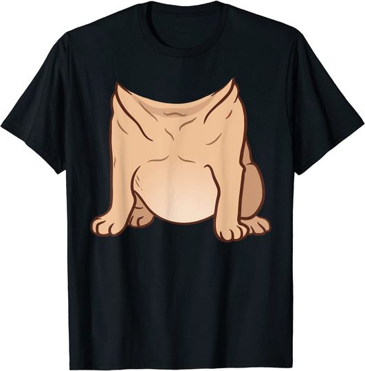 Discover Pug Costume For Halloween Animal Body Cosplay T-Shirt
