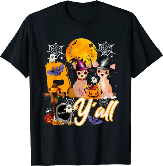 Discover Happy Halloween Dog Chihuahua Boo T-Shirt