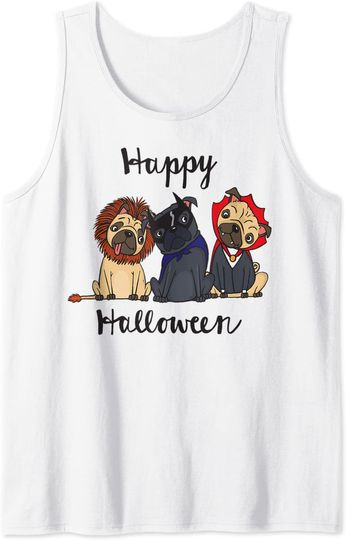 Discover Happy Halloween Dog Rock Tank Top