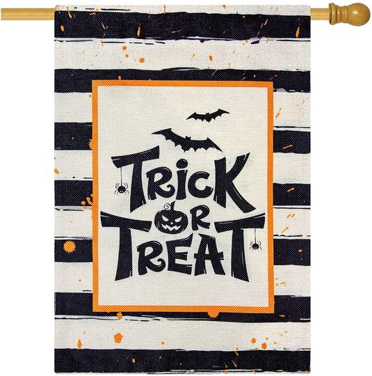 Discover Halloween Garden Flag, Trick or Treat Halloween Decoration Outdoor