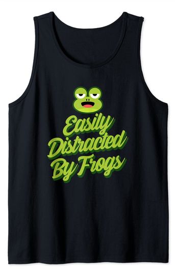 Discover Easily Distracted By Frogs Awesome Frog Lovers Tank Top