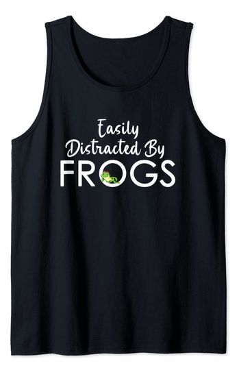 Discover Easily Distracted by Frogs Tank Top
