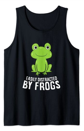 Discover Easily Distracted by Frogs Tank Top
