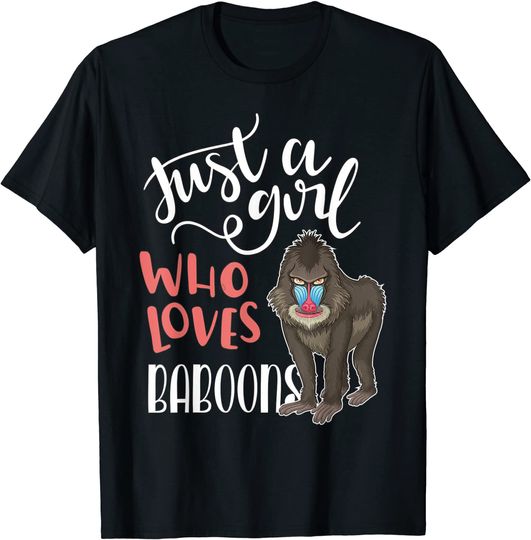 Discover Just A Girl Who Loves Baboons T-Shirt