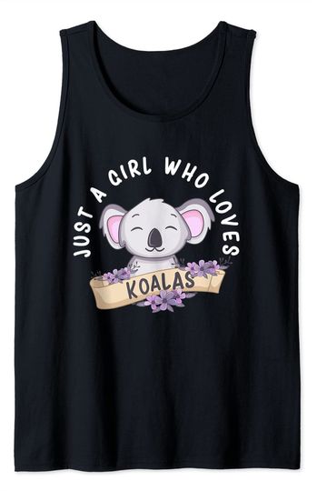 Discover Just A Girl Who Loves Koalas Funny Koala Bear Costume Tank Top