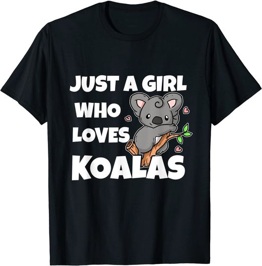 Discover Just A Girl Who Loves Koalas Cute Koala Bear Costume T-Shirt