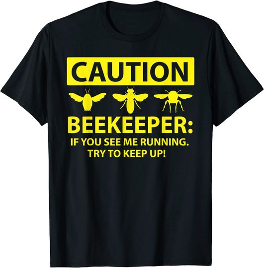 Discover Apiarist T-Shirt Caution Funny Beekeeper Bees Lovers Gift