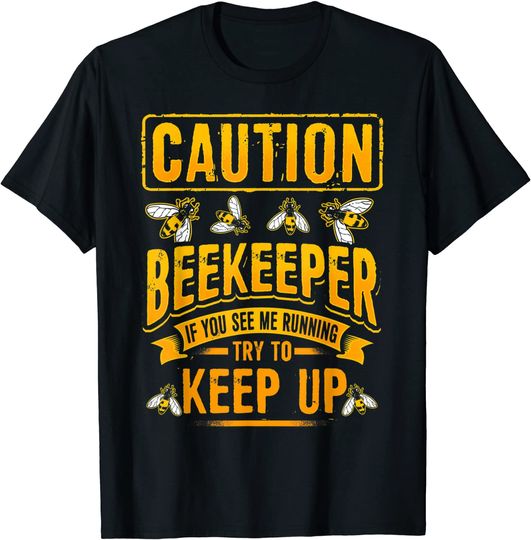 Discover Beekeeper Gift Shirt - If You See Me Running, Try To Keep Up