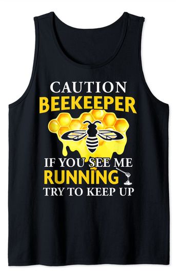 Discover Beekeeping Caution Beekeeper Bee Lovers Beekeepers Tank Top