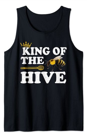 Discover Beekeeper Bee Lover Funny King Of The Hive Tank Top