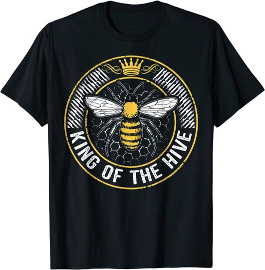 Discover Bee Shirt Birthday Men Boys King of Hive T-Shirt