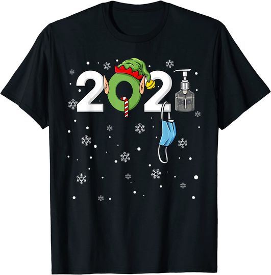 Discover Christmas Elf 2021 Funny Boys Kids Family Xmas T-Shirt