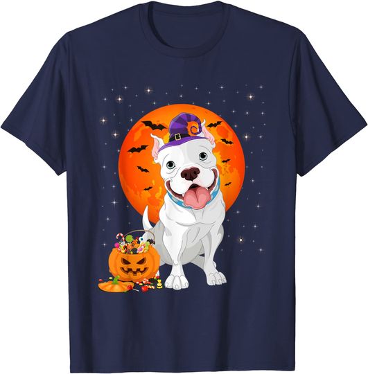 Discover Pitbull Halloween Costume Pumpkin Pitbull T-Shirt
