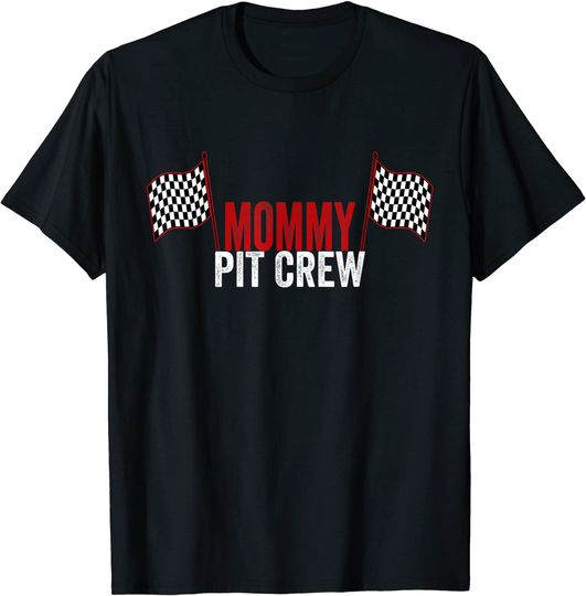 Discover Mommy Pit Crew Vintage For Racing Party Costume T-Shirt