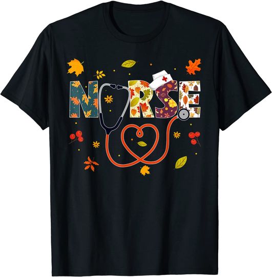 Discover Womens Turkey Day Nursing Thanksgiving Nurse T-Shirt