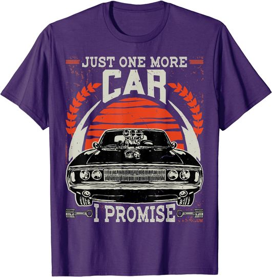 Discover Just One More Car I Promise Car Lover Mechanic T-Shirt