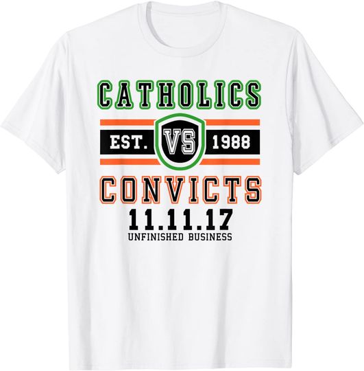 Discover Catholics Vs Convicts T Shirt 2017