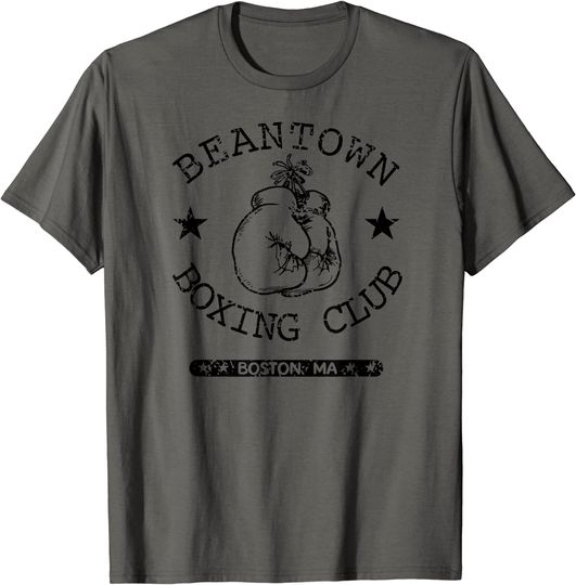 Discover Boxing Club Beantown Boston MA Vintage T-Shirt