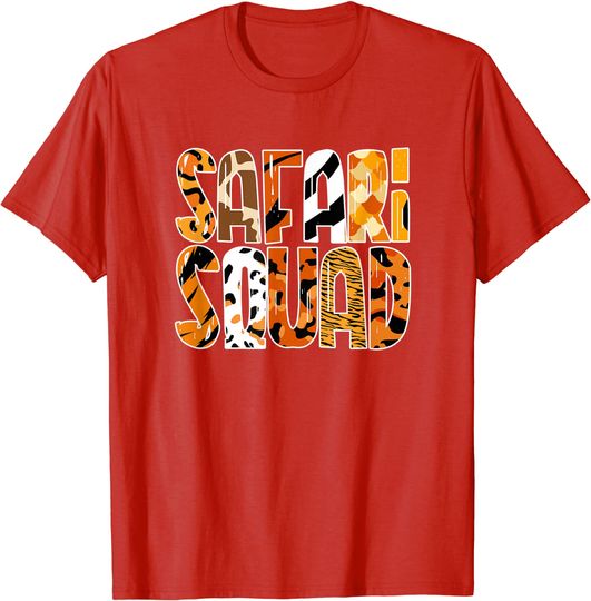 Discover Safari Squad Wilderness Animal Lover Tourist Travel Outfit T-Shirt