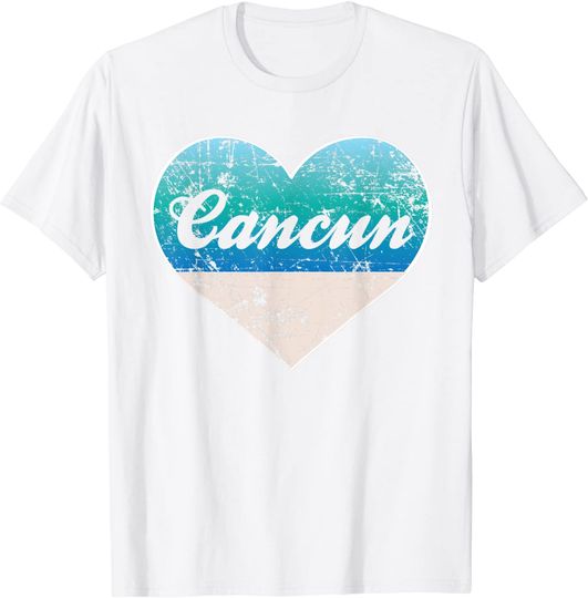 Discover I Love Cancun Shirt, Heart Destination Vacation Gift