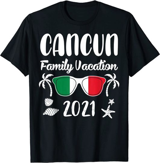 Discover Matching Family Vacation Mexico Cancun 2021 T-Shirt
