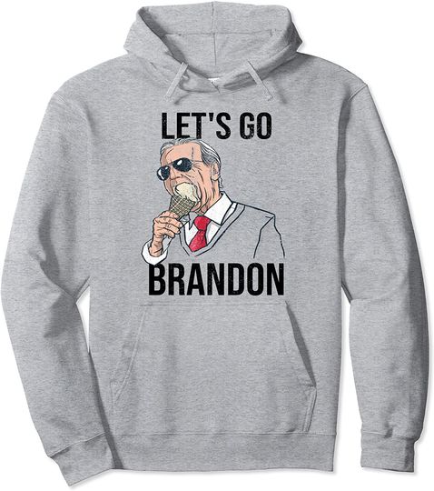 Discover Let's Go Brandon - Biden Conservative Anti Liberal US Flag Pullover Hoodie
