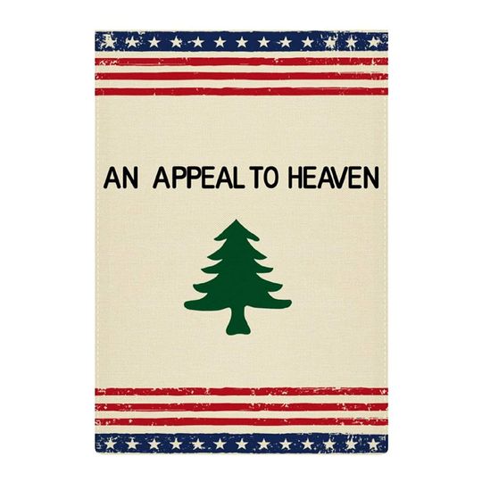Discover An-Appeal-to-Heaven-Pine-Tree Garden Flag Vertical Double Sided Linen Yard Outdoor Decor Flag