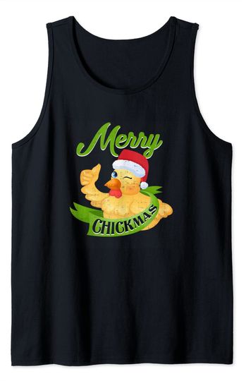 Discover Chicken Lady Gift Christmas Chicken Merry Chickmas Tank Top