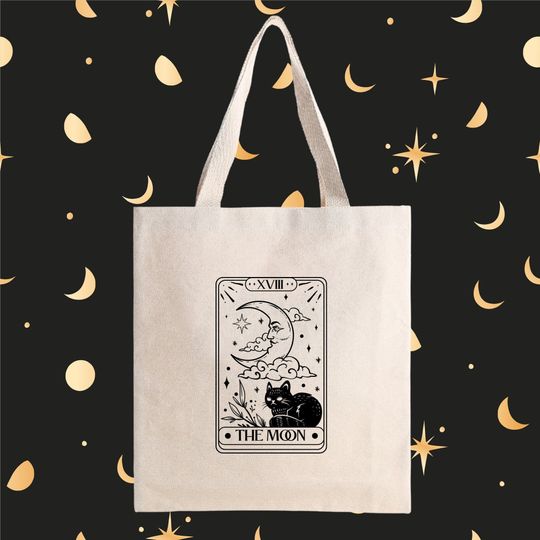 Sacola de Pano Clássica Astronauta Tarot The Moon