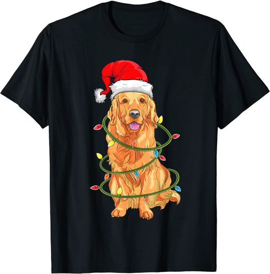 Discover Christmas Golden Retriever Pajama T-Shirt