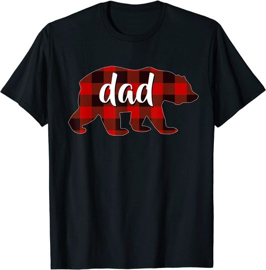 Discover Red Plaid Dad Buffalo Matching Family Papa Pajama Christmas T-Shirt