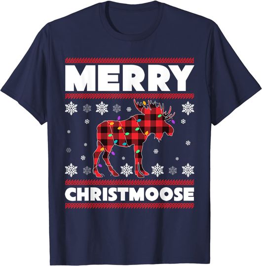 Discover Merry Christmoose Christmas Moose Lover Xmas Holiday Gift T-Shirt