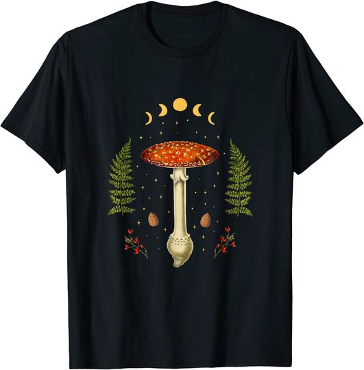 Discover Dark Academia Cottagecore Mushroom Fungi T-Shirt