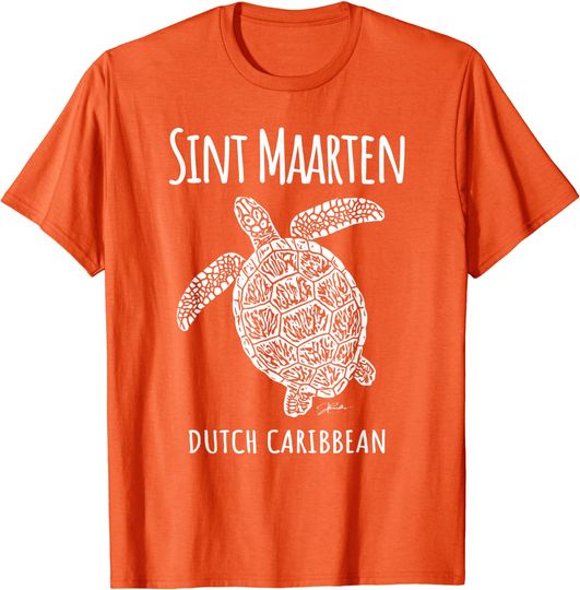 Discover Sint Maarten Sea Turtle Beach T-Shirt