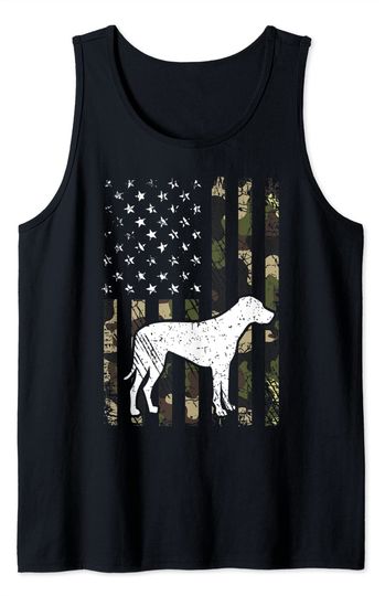 Discover Rhodesian Ridgeback Dog Camouflage USA Flag Tank Top