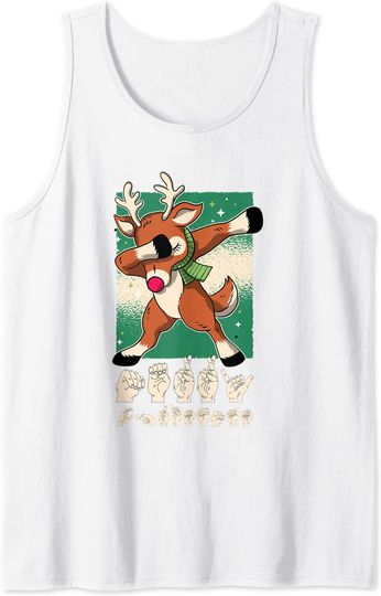 Discover Asl Merry Christmas Sign Language Tank Top
